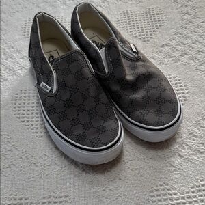 Vans Checkered Slip On Shoes (Women’s 8)